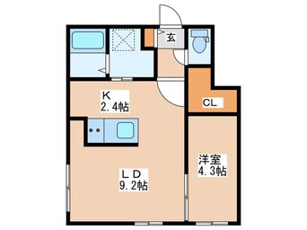間取図 Eｌｍ　GardenⅢ