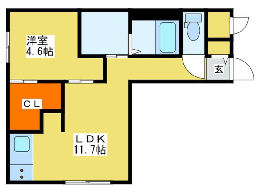 間取図 Eｌｍ　GardenⅢ