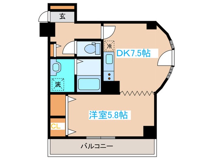 間取り図 メゾンクレスト中島公園