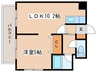 ＭＹプラザ円山公園 1LDKの間取り