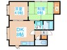 プレミエール南郷Ｂ 2DKの間取り