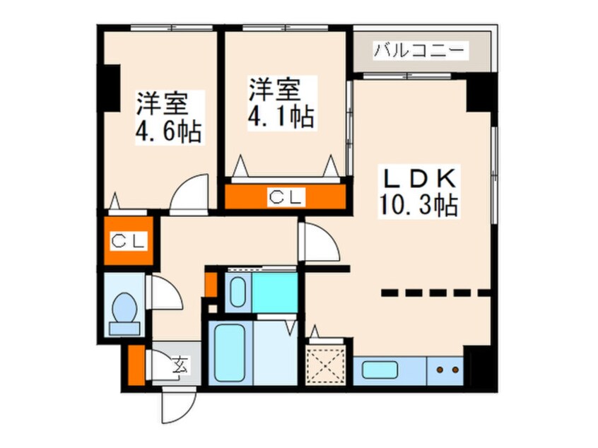 間取図 ＭＯＤＥＮＡ　ＳＩＡＮ