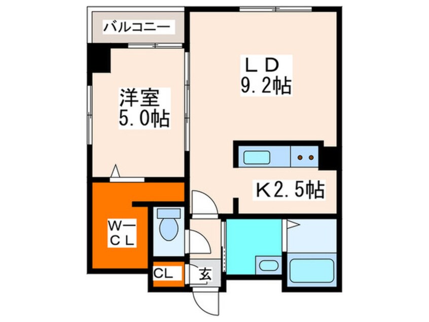 間取図 ＭＯＤＥＮＡ　ＳＩＡＮ