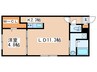 art　maison 1LDKの間取り