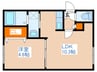 アステール 1LDKの間取り
