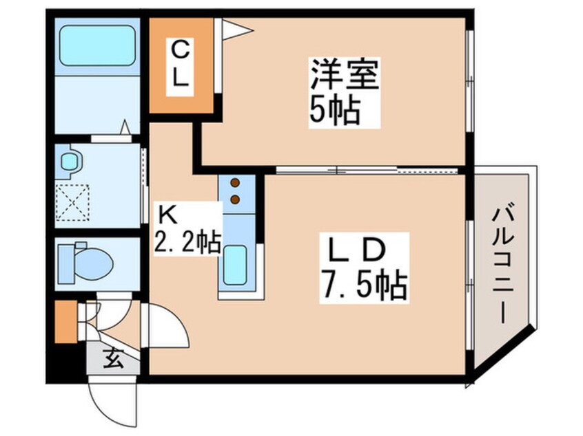 間取図 ﾌﾟﾚﾐｱｼﾃｨ美園