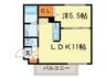 ルヌアージュ北13条東 1LDKの間取り