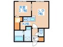 ラピスブラオ発寒の間取図