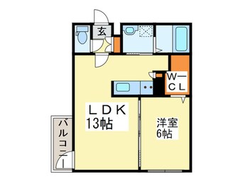 間取図 ルヌアージュ東区役所前