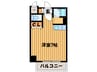 ドエル札幌北１１条 1Rの間取り