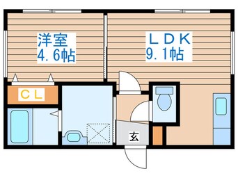 間取図 HAPPINESS発寒