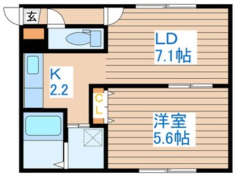 間取図 HAPPINESS発寒