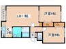 信弐号館 2LDKの間取り