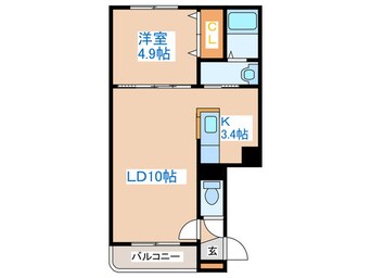 間取図 オルムドグランメ－ル琴似