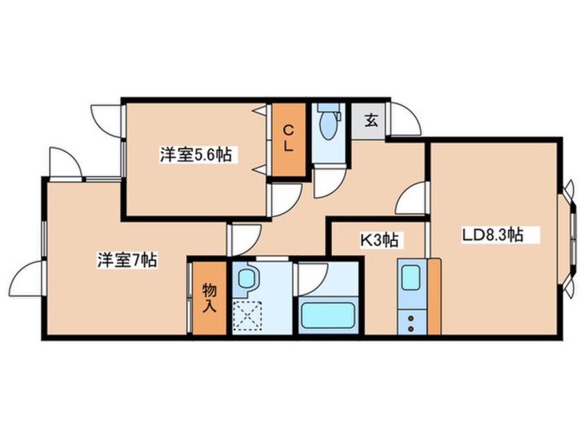 間取図 サンクレスト11