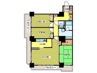 間取図 知事公館前タワーレジデンス