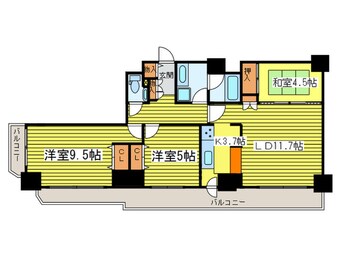 間取図 知事公館前タワーレジデンス