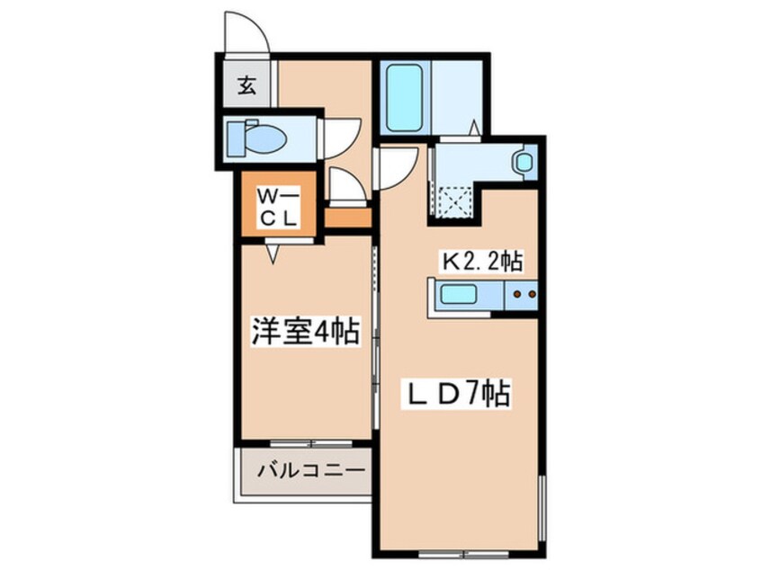 間取図 ヴァンテール月寒東