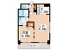 CITY SPIRE南6条 1LDKの間取り