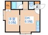 ハイツユニバース 1DKの間取り