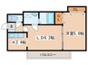 ヒルズ山鼻１７７ 1LDKの間取り