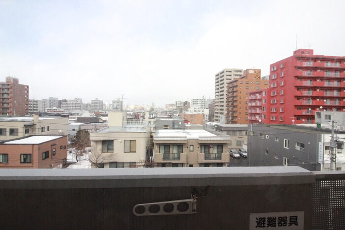 室内からの展望 ヒルズ山鼻１７７