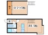 イーストサイドイン 1Rの間取り