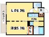 グランデプレシア環状通東 1LDKの間取り