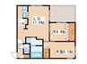 シンシア北8条 2LDKの間取り