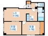 グリーンハイツマコ 2LDKの間取り