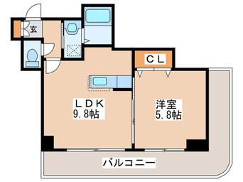 間取図 メトロサイド大通