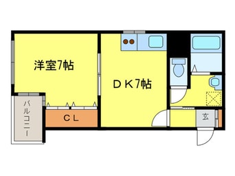 間取図 メゾン・ド・ヴィレ知事公館前