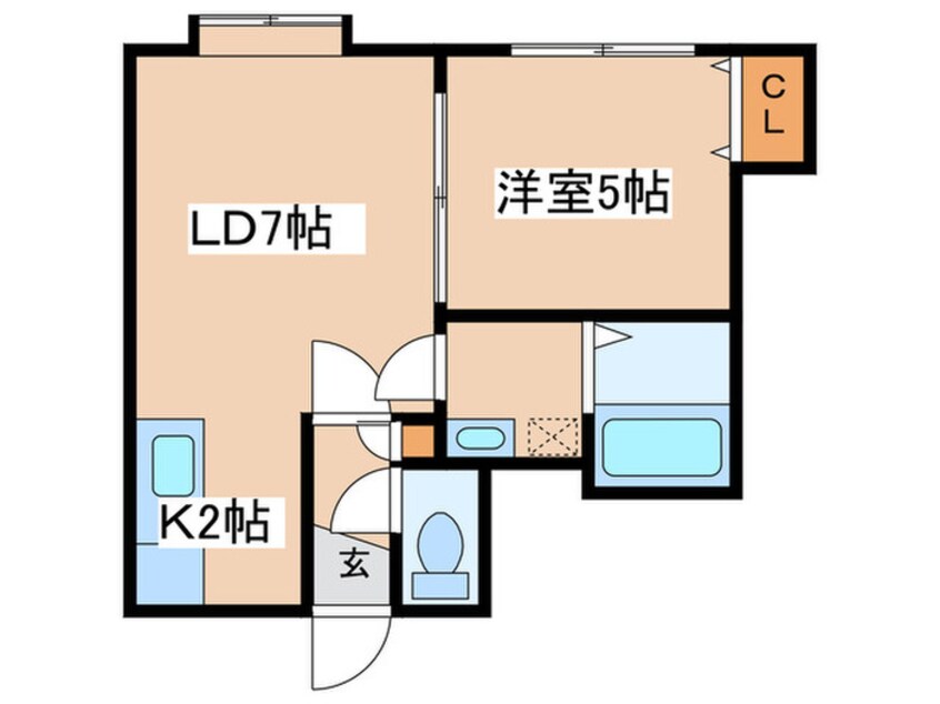 間取図 リープ・ブルーメⅣ