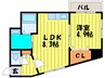 ラフィナ－ト近代美術館 1LDKの間取り