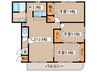 バ－リントンコ－トⅠ 3LDKの間取り