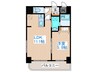 Ｊｅｗｅｌ北円山 1LDKの間取り