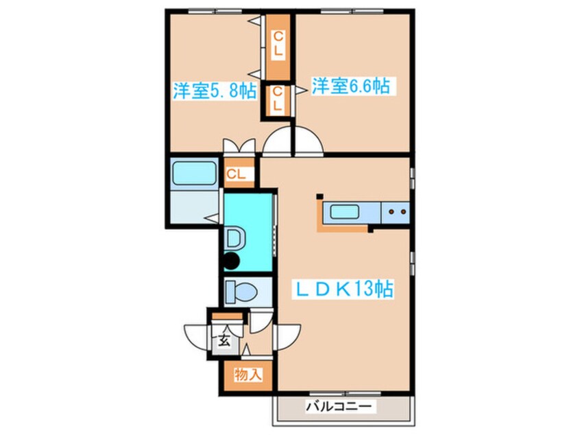 間取図 ディーセントステージ弐番館