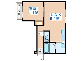 間取図 デュークＹＫ西町北