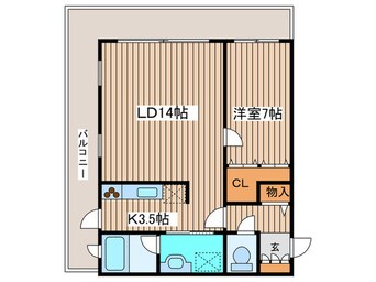 間取図 Ｓ－ＦＯＲＴ中島公園
