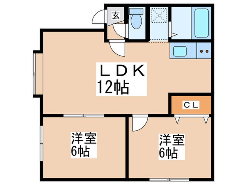 間取図 グレ－スハイム本町