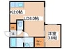 Ｈｉｌｌｓ　Ｓａｐｐｏｒｏ　Ⅱ 1LDKの間取り