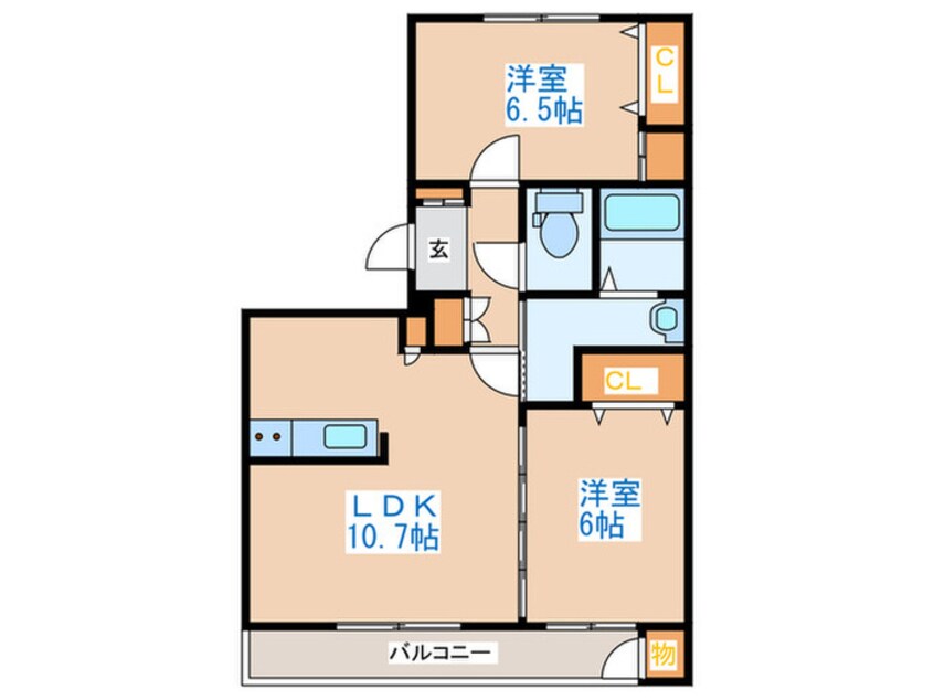 間取図 ラ・トゥール山の手