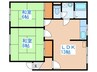 もたいマンション 2LDKの間取り