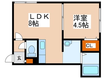 間取図 ヴェルデュール中央