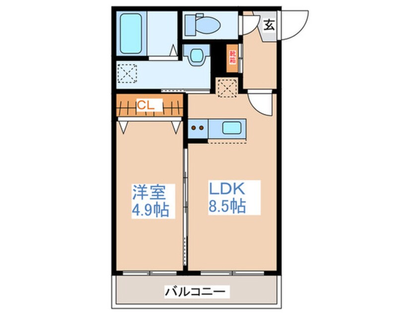 間取図 Dolce Vita GAKUENMAE