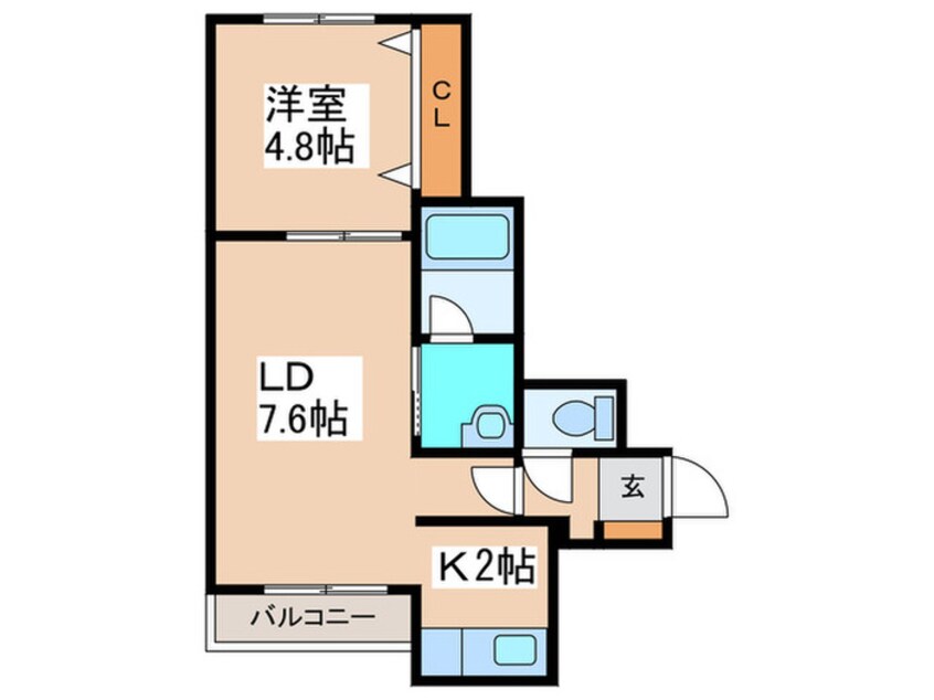 間取図 ＢＬＡＳＴ麻生