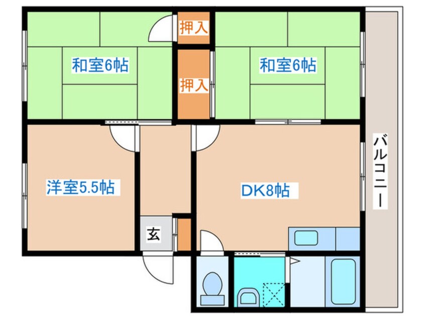 間取図 第２粕谷マンション