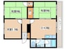 第２粕谷マンション 3DKの間取り