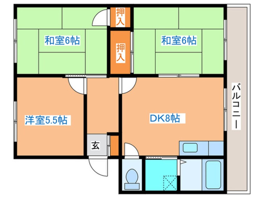 間取図 第２粕谷マンション