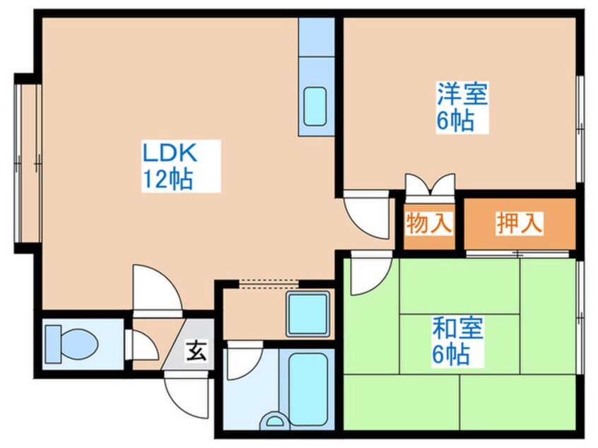 間取図 シャルマンⅡ